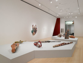 Installation view of "Judith Scott Bound and Unbound," 2015. Courtesy of the Brooklyn Museum.