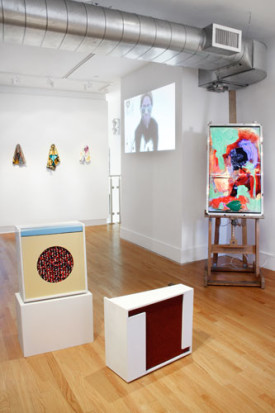 Installation view, "About Like So," 2014-15, at Franklin Street Works, Stamford, CT. Photograph by Chad Kleitsch, courtesy of Franklin Street Works.