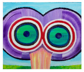 Clint Jukkala, Mesmerized, 2014. Oil on canvas, 12 x 14 inches. Courtesy of Fred Giampietro Gallery