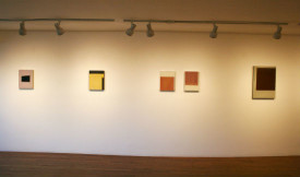 Installation view of Kazimira Rachfal: Space is Big...Really Big at Janet Kurnatowski Gallery, 2015