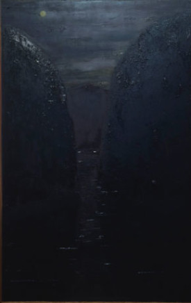 Fred Valentine, Toward Grandfather Mountain, 2015. Oil on canvas, 66 x 44 inches. Courtesy of Studio 10, Buskwick