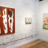 Installation shot, From Now On In at Brian Morris Gallery and Buddy Warren Inc. showing works by Carrie Moyer, Tom Burckhardt and Michael Berryhill. Courtesy of Brian Morris Gallery