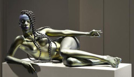 Frank Benson, Juliana, 2015. Painted Accura ® Xtreme Plastic rapid prototype, 54 x 48 x 24 inches. Photo: Benoit Pailley/Courtesy of New Museum