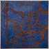 Russell Roberts, Paper Bed, Concrete Head #1, 2015. Oil on canvas, 30 x 30 inches. Courtesy of Heskin Contemporary