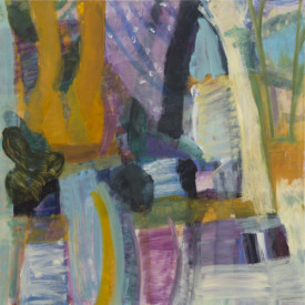 Julian Hatton, trouble, 2015. Oil on canvas, 60 x 60 inches. Courtesy of the artist and Elizabeth Harris Gallery.