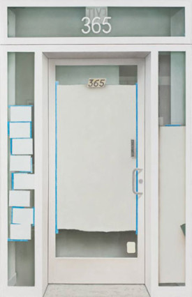 Alexi Worth, 365, 2015. Acrylic on nylon mesh, 34 x 22 inches. Courtesy of DC Moore Gallery