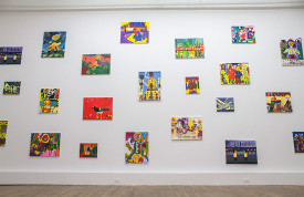 Installation view, "Brian Belott: Dr. Kid President Jr," 2015, at 247365. Courtesy of the gallery.