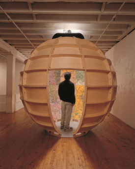 Joyce Kozloff, Targets, 2000. Acrylic on canvas with wood frame, 108 inches diameter. Courtesy of DC Moore Gallery