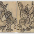 Bill Jensen, Transgressions (Black and White) 2013. Oil on linen, diptych, 40 x 64 inches overall. Courtesy of Cheim & Read Gallery