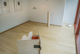 Installation shot of work by Mary Claire Ramirez at the Annual Student Exhibition, Pennsylvania Academy of the Fine Arts, 2015. Courtesy of the Artist