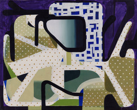 Tom Burckhardt, The Incredible Think, 2015. Oil on linen, 48 x 60 inches. Courtesy of Tibor de Nagy Gallery