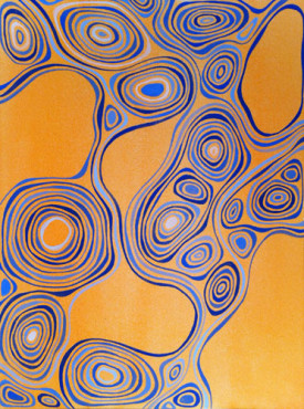 A work by Patricia Fabricant on view in the exhibition La Gioconda at Mona Liza Fine Furniture, 23 Meadow Street