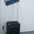 Carlo Ferraris A Flat, B Flat, B Sharp, 2015 Amplifier, keyboard, screw 68 x 24 x 18 inches, Courtesy LYNCH THAM