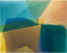 Jill Nathanson, As if Light Depended on It, 2014. Acrylic polymer on panel, 42 x 49 inches. Courtesy of Berry Campbell