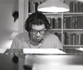 Morton Feldman, ca. 1986. Photo by Irene Haupt.