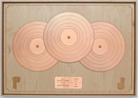 Sonny Assu, Gone Copper! (Giving It All Away), 2015. Copper and wood, 22 x 31 inches. Courtesy of the artist.