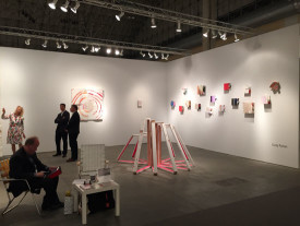 Galerie Zürcher of Paris and New York with works by Cordy Ryman at Expo Chicago 2015. Photo: Deven Golden for artcritical.com