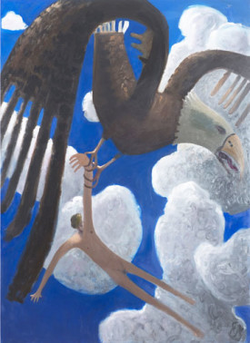 Kyle Staver, Ganymede, 2015. Oil on canvas, 68 x 58 inches. Courtesy of Steven Harvey Fine Art Projects