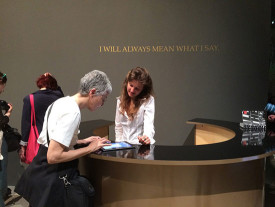 Adrian Piper, The Probable Trust Registry: The Rules of the Game #1-3, 2013-15. Installation + Participatory Group Performance © APRA Foundation Berlin.