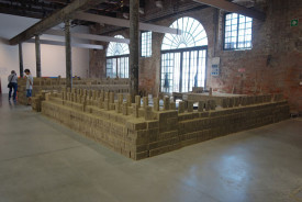 Rirkrit Tiravanija, Untitled 2015. Brick factory. Photo: Tom Csaszar for artcritical.com