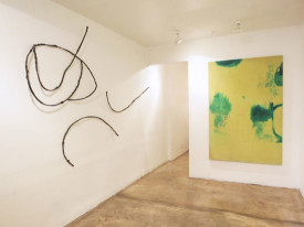 Installation shot, Alain Kirili/Bobbie Oliver, at Hionas Gallery