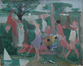 Lennart Anderson, Golden Age 1, 1956. Oil on canvas, 20 x 16 inches. Collection of the Artist