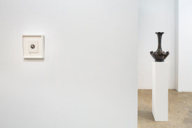 installation shot, Roland Flexner and Japanese Bronzes of the Edo Period at Sargent’s Daughters
