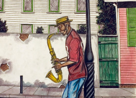 Roy Ferdinand, Untitled (Sax Player), 1993