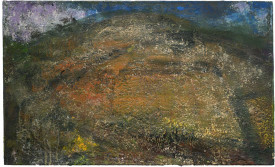 John Lees, Hills, 2001-2015. Oil on canvas, 22 x 36-1/4 inches. Courtesy of Betty Cuningham Gallery