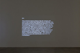 John Knight, a work in situ, 2015, installation detail. Courtesy of the artist and Greene Naftali.