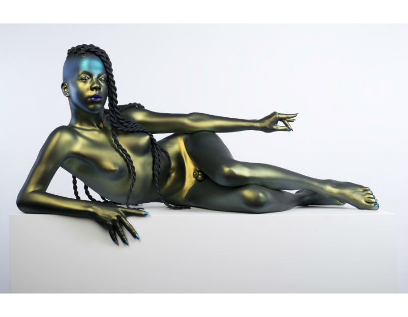 Frank Benson, Juliana, 2014-2015. Painted Accura® Xtreme Plastic rapid prototype, 54 x 48 x 24 inches. Courtesy of Andrew Kreps Gallery