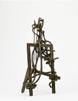 Pablo Picasso, Figure, 1931. Iron and iron wire, 10-1/4 x 15 x 4-3/8 inches. Musée National Picasso, Paris