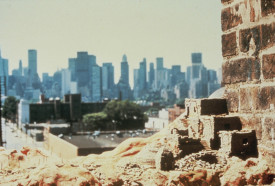 Charles Simonds, Dwelling: PS 1, New York, 1975, clay, sand, and wood. Courtesy of the Artist