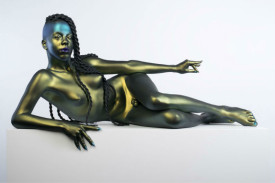 Frank Benson, Juliana, 2014-2015. Painted Accura® Xtreme Plastic rapid prototype, 54 x 48 x 24 inches. Courtesy of Andrew Kreps Gallery