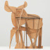 Pablo Picasso, Bull, 1958. Blockboard (wood base panel), palm frond and various other tree branches, eyebolt, nails, and screws, with drips of alkyd and pencil markings, 56-3/4 x 46-1/8 x 4-1/8 inches. The Museum of Modern Art, New York.