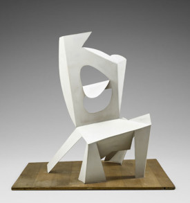 Pablo Picasso, Chair, 1961. Painted sheet metal, 45-1/2 x 45 x 35 inches. Musée National Picasso, Paris