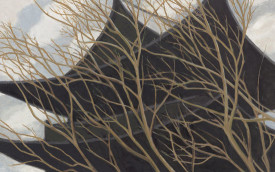 Robert Berlind, Nanzen-ji Sanmon #4, 2013. Oil on board, 20 x 32 inches. Courtesy of Lennon, Weinberg, Inc., New York