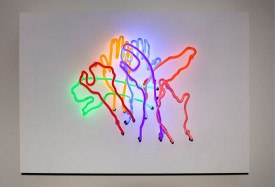 Carol Szymanski, Song of Solfege, 2015. Neon tubing, 25 x 36 inches. Courtesy of Tanja Grunert/The Artist