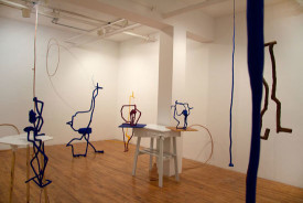 installation shot of the exhibition by Mike Ballou under review. Courtesy of the Artist and Pierogi