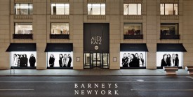 publicity image for Alex Katz windows at Barney's, New York