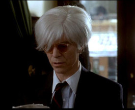 David Bowie in the role of Andy Warhol in Basquiat (1996: dir. Julian Schnabel)