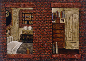 Martin Wong, My Secret World, 1978-81. Acrylic on canvas, 121 x 172 inches. The Estate of Martin Wong, courtesy of PPOW Gallery