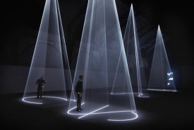 Anthony McCall, Five Minutes of Pure Sculpture, Hamburger Bahnhof, Berlin, 2012. Reproduced in George p.161. © Anthony McCall, courtesy Sprüth Magers, Berlin Lon-don, photo: David von Becker