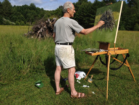 Robert Berlind painting. Photo: Mary Lucier