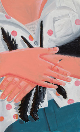 Elena Sisto, Busby II, 2013-2015. Oil on linen, 60 x 40 inches. Courtesy of Lori Bookstein Fine Art