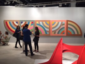 Frank Stella, Il Palazzo della Scimmie, 1984. Mixed media on canvas, etched magnesium, aluminum and fiberglass; 124 ½ x 98 7/8 x 27 ½ inches. ABMB Booth B13: Marianne Boesky Gallery, New York