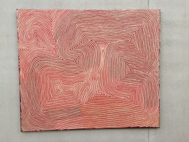 Warlimpirringa Tjapaljarri, Narawam 2012. Synthetic polymer paint on canvas. Perez Art Museum, Miami, FL