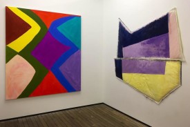 Jill Gallieni and Marie-Rose Lortet on view at Galerie Gris, of Hudson, New York's stand at Salon Zürcher, Armory Week, March 2016