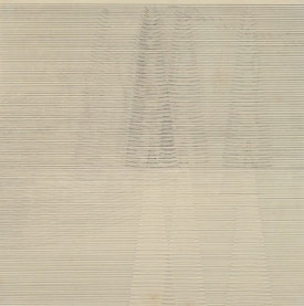 Nasreen Mohamedi, Untitled, ca. 1970. Ink and graphite on paper 18-3/4 x 18-3/4 inches. Kiran Nadar Museum of Art, New Delhi