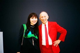 Artist Agnieszka Kurant and Publisher of Artforum Knight Landesman